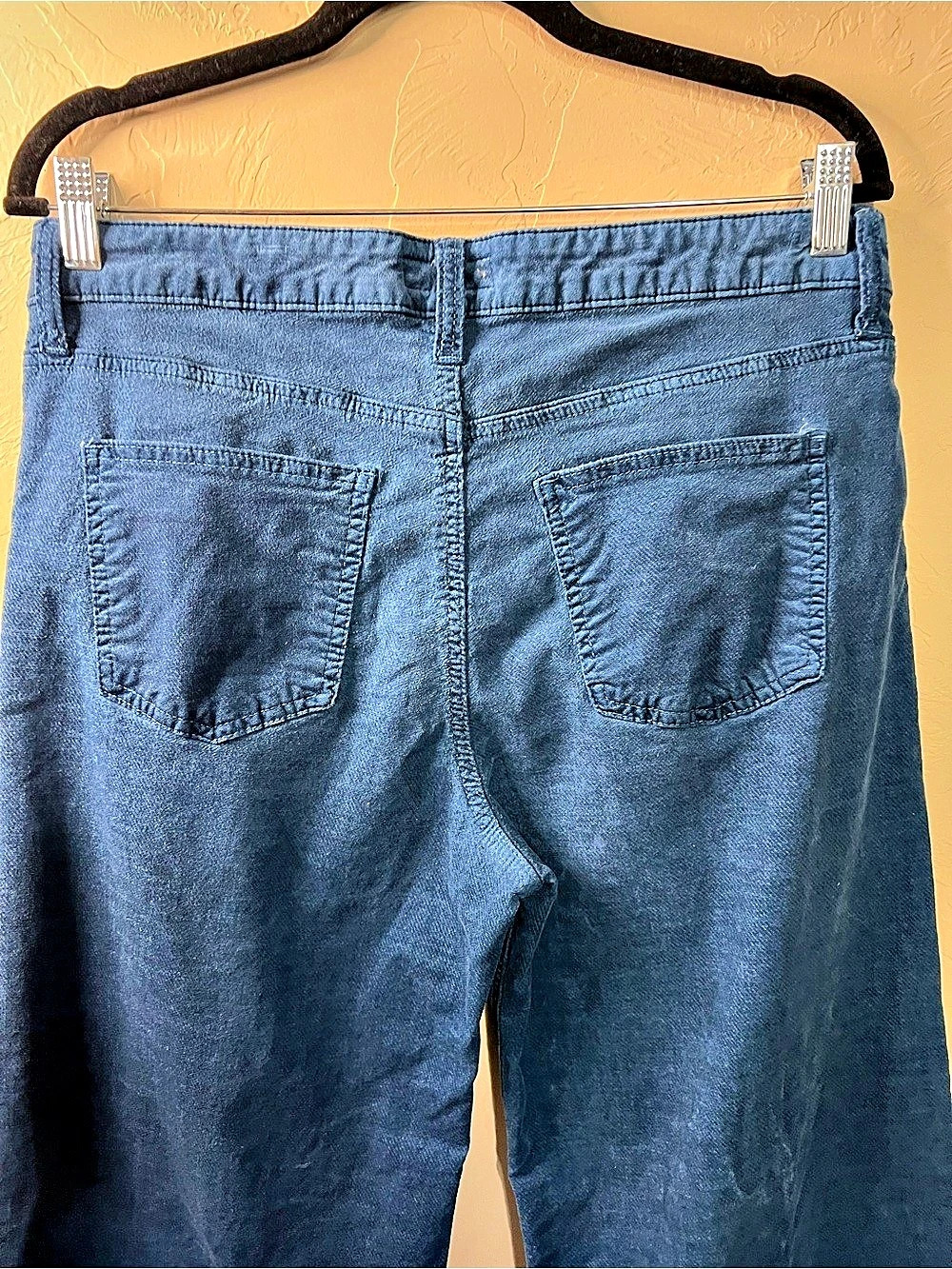 Kut From The Kloth Jean High Rise Wide Leg Elba Blue Corduroy Pants - Picture 8 of 11